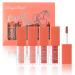Liquid Blush for Cheeks Set of 4 Highlighter Makeup Blush Stick Natural Cream Face Cheek Tint Various Pink and Red Colors