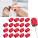 Nail Art Sanding Cap Set - Manicure Pedicure Tool for Home Salon (Red) - 16 x 25mm - Buy Online on SooperMarket.com