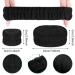 WLLHYF Spa Headband and Wrist Washband Set - Microfiber Shower Head Wraps for Women and Girls - Adjustable and Prevents Liquid Spills - Black - Buy Online on SooperMarket.com
