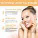 Glycolic Acid 7% Exfoliating Toner 7% Glycolic Acid Toner for Acne Prone Skin Glycolic Acid 7% Toning Solution for Blemishes and Acne Face Toner for Oily Skin Hydrating Toner Minimises Pores - Buy Online on SooperMarket.com