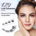Cluster Lashes Individual Eyelashes C Curl Lash Clusters Soft and Reusable Eyelashes Individual DIY Lash Extensions 8mm 10mm 12mm 14mm by Obeyalash (Mix 8-14mix C Curl Natural-Violet) 5-WL-011 - Buy Online on SooperMarket.com
