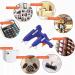 ZFYOUNG Mini Hot Glue Gun Set - 10 Glue Sticks Included | 20w Blue Hot Glue Gun for Quick Repairs, Artist DIY Art, and Home Projects - Buy Online on SooperMarket.com