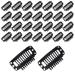 nuoshen 30 Pcs Wig Clips Snap Clips Hair Extensions Clips U-Shape Snap Clips 9 Teeth Comb Clips for Hair Extensions 3.2 cm