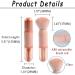 JewelryWe 4 in 1 Retractable Makeup Brush Set - Travel Lip Highlight Eyeshadow & Foundation Brushes | Portable Pink Cosmetic Brushes - Buy Online on SooperMarket.com
