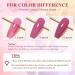 MEET ACROSS Pink Color Changing Gel Nail Polish Set - Mood Temperature Change Translucent Nude Pink Gel Polish with Foil & Crystal Accents - Buy Online on SooperMarket.com