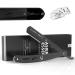 Anthony Brown razor in black or silver - unique blade head for more precision - with changing blades and etui - razor set (black)