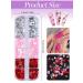 Kalolary Valentine's Day Nail Art Sequins | Heart & Lip-Shaped Holographic Flakes for Manicure & Body Decoration - 2 PCs - Buy Online on SooperMarket.com