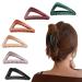 Hair Claw Clips Girls Women Nonslip French Matte Claw Clip for Thin Hair Curly Straight Long Hair - 6 Packs / Set 1 count (Pack of 1)