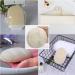 ENLAYER 6 Pack Natural Loofah Exfoliating Back Scrubber and Pad Set - Deep Cleaning Shower Sponge for Face and Body - Buy Online on SooperMarket.com