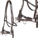 Heinick-Reitsport French Professional Leather CAVESMAIN Cavecon Cavesson Brown with bit strap WB VB Thoroughbred / Cob