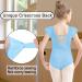 MOLLDAN Girls Dance Ballet Leotard | Short Sleeve | Criss Cross Straps | Ruffle Sleeve | Light Blue | Size 6-8 Years - Buy Online on SooperMarket.com