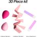 EXPRESSIONS 30pc Beauty Essentials Kit - Includes Beauty Blenders Makeup Sponges & Lip Applicators w/Organizer - Assorted Cosmetic Applicator Set | Professional Beauty Tools + Accessories - Buy Online on SooperMarket.com