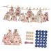 PLAFOPE 1 Set Countdown Christmas Bag Christmas Decoration Bags Advent Calendar Bag Linen Blue 10x14x0.5cm Blue