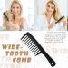3-Piece Wide-Tooth Comb Set - Detangling Shower, Pick, & All-Purpose Combs | Anti-Static Carbon Fiber Tools for Thick, Curly, Afro Hair - Buy Online on SooperMarket.com