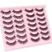 Russian Lashes False Eyelashes Russian Strip Lashes Natural D Curly Reusable Fake Eyelashes Perfect For Parties Weddings Birthday Gifts 14 Pairs 14 pairs of Russian eyelashes
