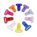 Sutoyuen 20pcs Plastic Pacifier Clips Holders Suspender Clips for Teething Toys Baby Blankets Dummy Bib Leash Fit for 25mm Ribbon