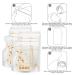 Breast Milk Storage Bags 250ml - 40 Pack | Freezer Safe Baby Milk Bags | Ideal for Bottle Warmer - Buy Online on SooperMarket.com