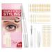 Eyelid Tape Eyelid Lifter Strips  Double Eyelid Tape for Hooded Eyes  Instant Eye Lift Tape for Droopy Lids  Invisible Double Eyelid Sticker  3Sizes 480 Pcs (Eyelid Tape)