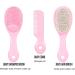 BRADYS HOUSE 3 Piece Baby Hair Brush and Comb Set - Pink for Newborns and Toddlers - Buy Online on SooperMarket.com