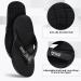 V.Step Adjustable Orthopedic Flip Flops with Arch Support | Plantar Fasciitis Sandals - Black M10/W11 - Buy Online on SooperMarket.com
