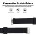 Witzon Adjustable Elastic Bands for Fitbit Charge 4/3/3SE - Breathable Fabric Pattern Replacement Strap for Women Men - Solid Black - Buy Online on SooperMarket.com