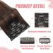 Vlasy Clip in Hair Extensions - 100% Human Hair, Seamless & Natural, 7 Pieces Straight Weft Hair Extensions for Women - T2/6+2# 8 Inch (40g) - Buy Online on SooperMarket.com