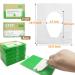 100 Disposable Flushable Toilet Seat Covers for Adults & Kids - Portable Travel Paper Cover Pack with Individually Wrapped Sheets - Buy Online on SooperMarket.com