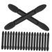 Baluue 50pcs Eye Shadow Sponge Tip Brush Long Handle Eyeshadow Sponge Tip Makeup