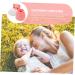 Beavorty 6-Piece Baby Powder Puff Set with Storage Bottle | Travel-Friendly Kit for Newborns | Loose Powder Sponge Container | Pink, 10x7CM - Buy Online on SooperMarket.com