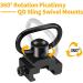 LONSEL 360 Rotation Picatinny Sling Swivel Mount + 2 Point Traditional Sling Rail Mount - Black - Buy Online on SooperMarket.com