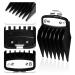 Wahl Professional Hair Clipper Guards Set - 10 Pcs Coded Cutting Guides #3170-400, 1/8 to 1 Inch - Fits All Wahl Clippers, Black - Buy Online on SooperMarket.com