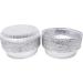 Mr Miracle 9 Inch Round Disposable Aluminum Foil Pans with Clear Plastic Lids - Pack of 40 Sets - Buy Online on SooperMarket.com