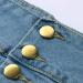 Womens Casual High Waist Denim A-Line Long Jean Skirt - Light Blue - Buy Online on SooperMarket.com
