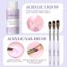 Saviland Acrylic Nail Kit for Beginners - 15g Clear/White/Pink Powder and Liquid Set with Nail Brush, Forms, and Dappen Dish - Easy to Use Starter Kit for Home DIY - Buy Online on SooperMarket.com
