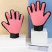 Timjjg Pink Hair Removal Gloves & Stainless Steel Nursing Comb for Cats & Dogs | Pet Massage & Litter Cleanup - Buy Online on SooperMarket.com