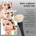 HEYMKGO Powder Makeup Brush - Full Face Powder Brush for Setting Powder Bronzer Blush Blending Buffing Sculpting - Large Fluffy Kabuki Brush with Synthetic Bristles for Even Application - Buy Online on SooperMarket.com