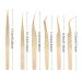 FEITA Gold Eyelash Extension Tweezer Set - Precision Diamond Grip Tweezers for Volume & Individual Lashes (6Pcs) - Buy Online on SooperMarket.com