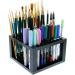 U.S. Art Supply 96 Hole Plastic Pencil & Brush Holder - Desk Stand Organizer Holding Rack for Pens  Paint Brushes  Colored Pencils  Markers 96-Hole Single Level - Buy Online on SooperMarket.com