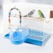 YNC Bird Cage Bathtub Shower Box - Clear Hanging Bird Tub for Cockatiel, Parakeet & Small Pet Birds - Buy Online on SooperMarket.com