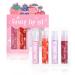 AWCCXMYM 4Pcs Roll On Lip Oil Plumping Hydrating Lip Gloss Set Lip Balm Clear Transparent Brighten Moisturizing Long Lasting Lip Care Lip Gel Kit Makeup For Natural Shiny