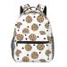 BHCASE Lightweight Casual Student Backpack - Fashionable And Versatile Backpack For School And Outdoor Activities 7.8x11.4x15.7 In Cookies Food Chocolate Chip Biscuits Printing