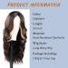 Long Brown Wavy Wig 24 Inch Highlight Wigs for Women Middle Part Curly Synthetic Hair Natural Looking Heat Resistant Fiber for Daily Party Use (Brown Mixed Blonde) - Buy Online on SooperMarket.com