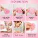 100 Heart Shape Facial Sponges | Natural Cellulose | Reusable Makeup Remover Sponge | Exfoliating Face Cleansing Sponge - Pink - Buy Online on SooperMarket.com