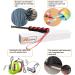 Bluemary Cat Feather Toy Set - 2 Retractable Wand Toys & 4 Rainbow String Teasers | Interactive Indoor Toys for Kittens & Cats - Buy Online on SooperMarket.com