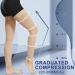 Medical Compression Stockings for Men & Women | Thigh Support 20-30 mmHg for Varicose Veins & Edema Beer Beige Klein - Buy Online on SooperMarket.com