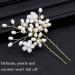 Sppry Wedding Hair Pins - Elegant Pearl Floral Crystal Hair Accessories for Bridal Women (Gold) - Set of 3 - Buy Online on SooperMarket.com