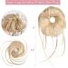 REECHO Super Long Messy Bun Hair Piece: Blonde Highlights Ponytail Extension for Women & Girls - Buy Online on SooperMarket.com