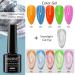 MIZHSE 9D Cat Eye Gel Nail Polish Set - Chameleon Magnetic Gel - Aurora Snowlight - Soak Off UV LED - 10pcs Collection 2 - Buy Online on SooperMarket.com