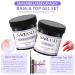 SAVILAND 100G Base & Top Gel Set - No-Wipe Glossy Nail Polish for Home Salon | UV LED Long-Lasting Coating - Buy Online on SooperMarket.com