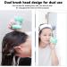 Buy Dual Head Facial Cleansing Brush & Silicone Scalp Scrubber Exfoliate & Massage for Radiant Skin | International Shipping - Buy Online on SooperMarket.com